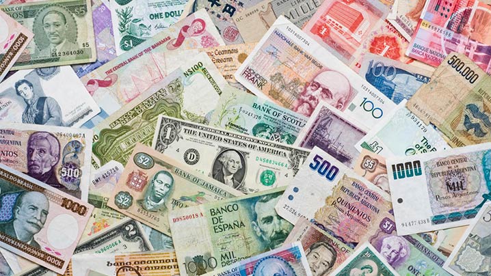 Global Currencies Close Up View 718 x 404