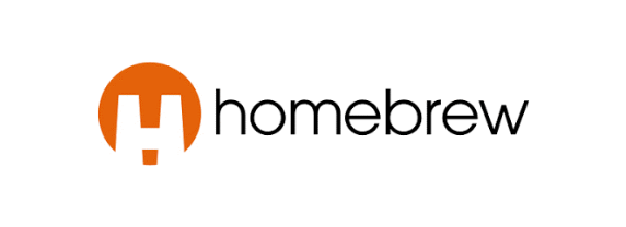 Homebrew logo 572 x 208